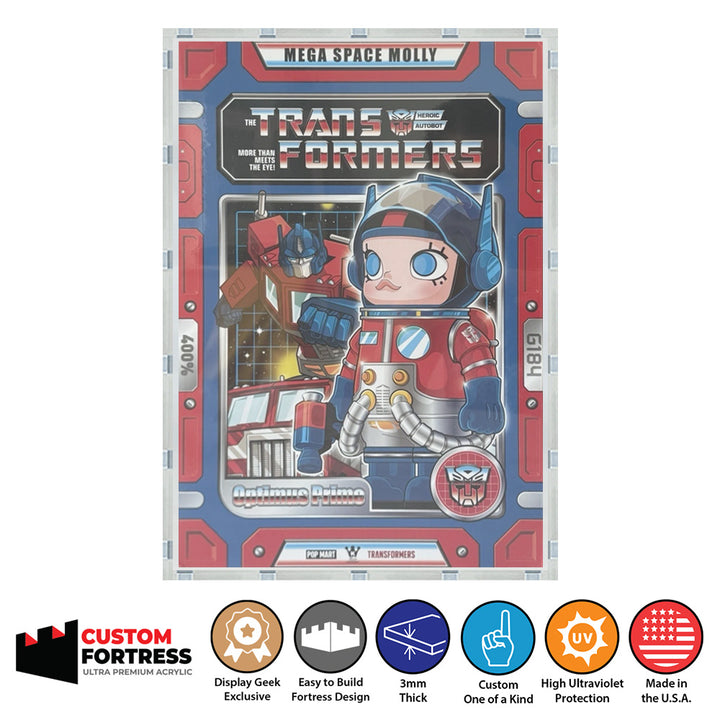 Custom Acrylic Hard Case for MEGA SPACE MOLLY 400% TRANSFORMERS