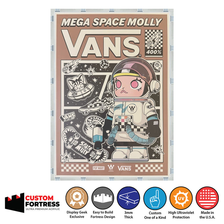 POPMART MEGA SPACE MOLLY 400% VANS ポスター POPMART MEGA SPACE