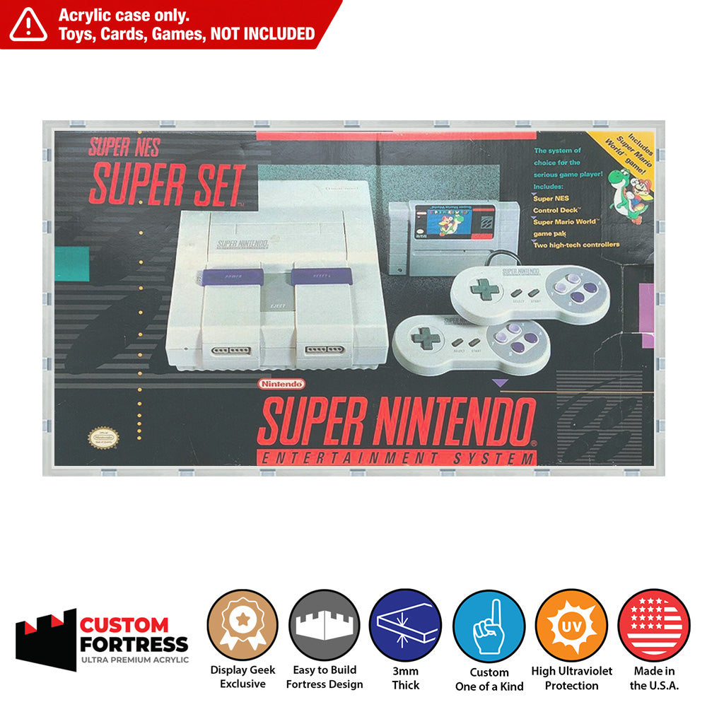 Nintendo Custom Case Custom Acrylic Hard Case for SUPER NINTENDO SNES KILLER INSTINCT Set 1 ...