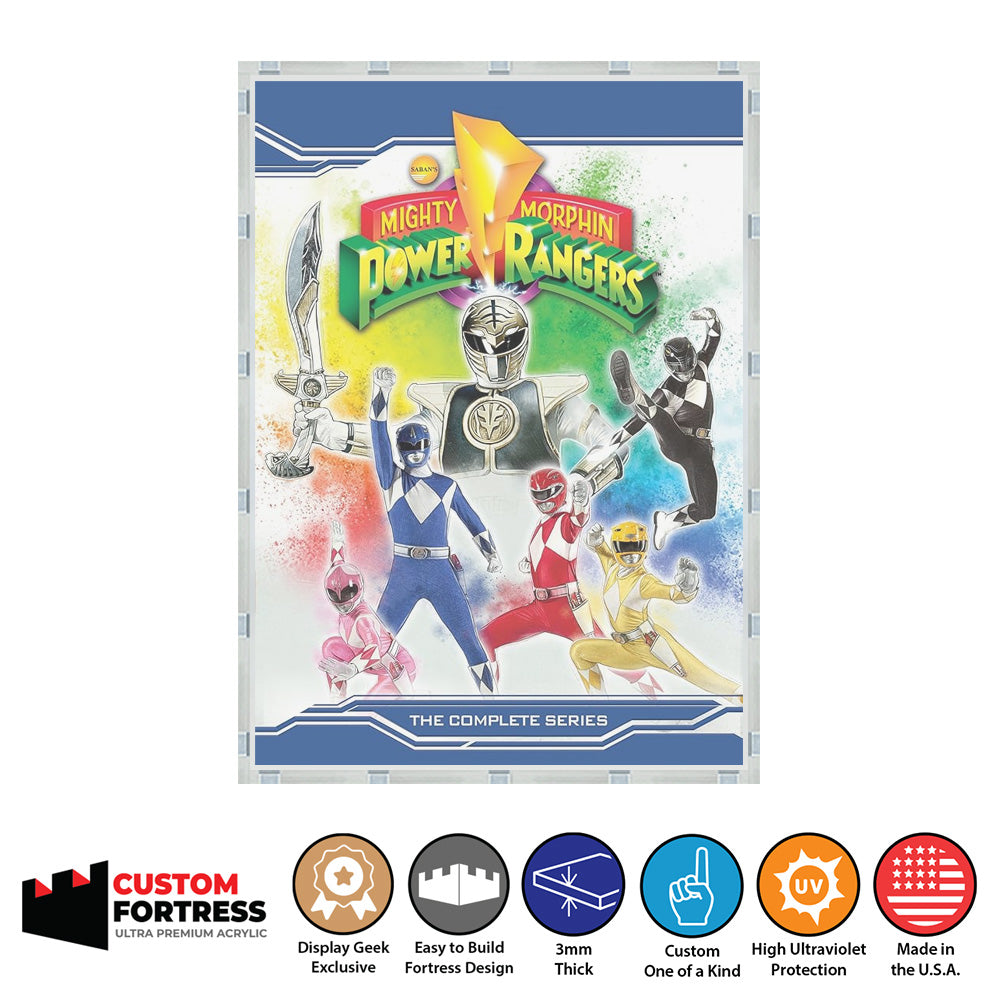 Custom Acrylic Hard Case for POWER RANGERS COMPLETE SERIES DVD (3mm th ...