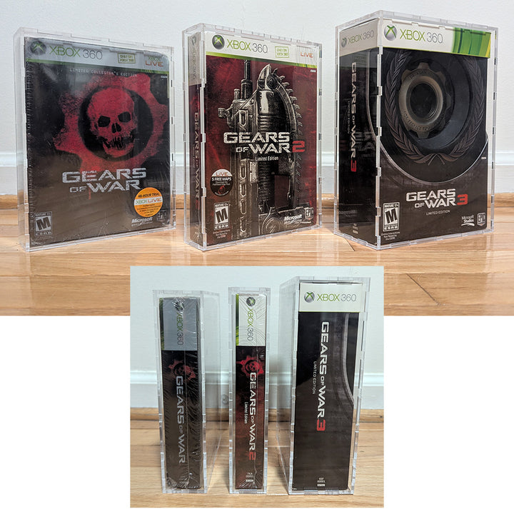 Custom Acrylic Hard Case for XBOX 360 GEARS OF WAR COLLECTORS EDITION