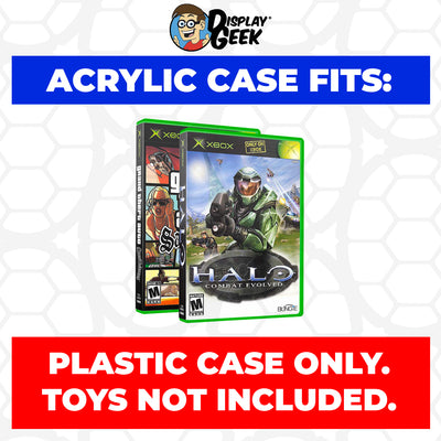 Acrylic Case for XBOX Standard Video Game Cases, 4mm thick, UV Resistant & Magnetic Slide Bottom