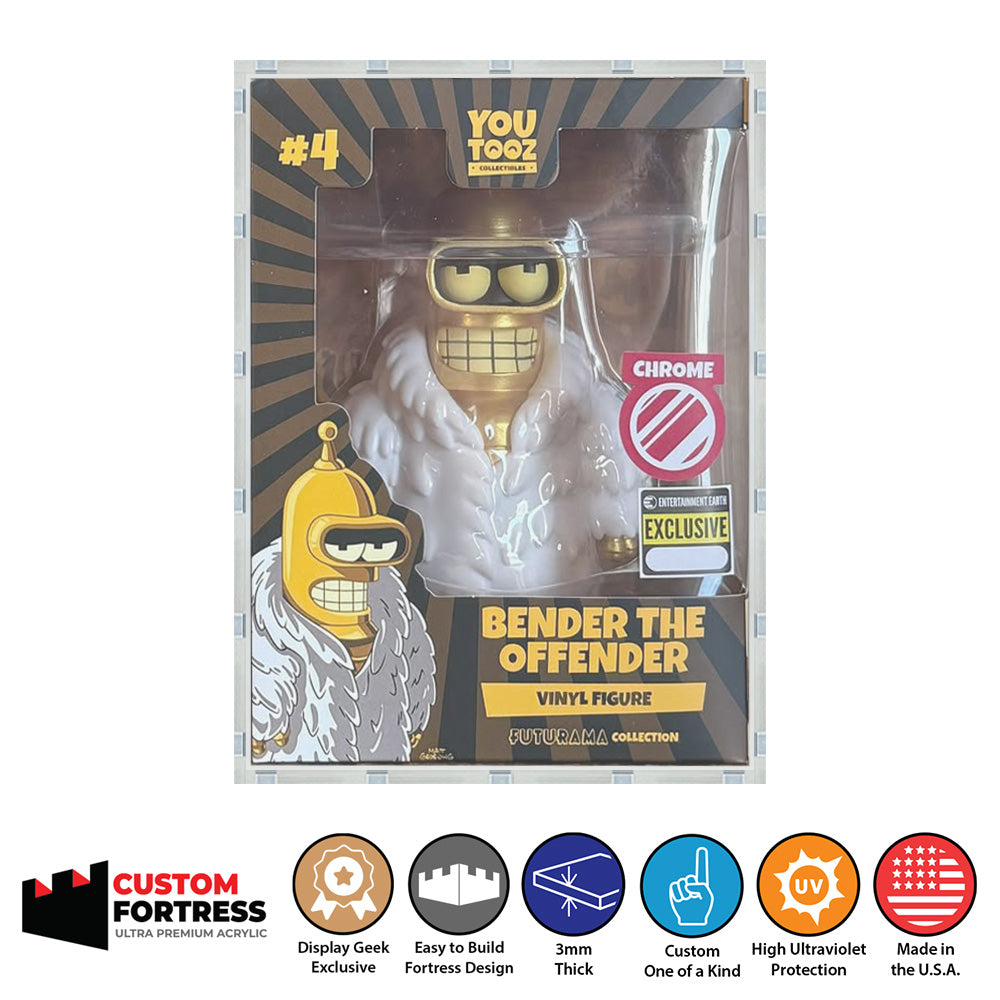 Custom Acrylic Hard Case for YOUTOOZ STANDARD Size Boxes (3mm thick, UV Resistant) Fits 6h x 4.5w x 3.5d