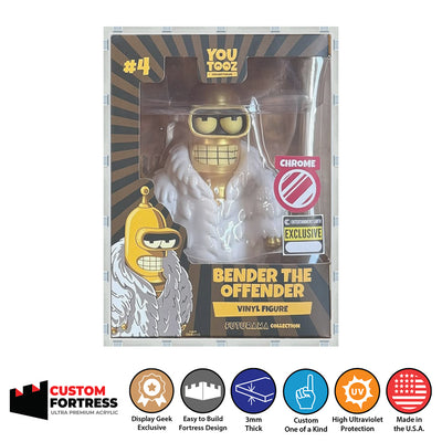 Custom Acrylic Hard Case for YOUTOOZ STANDARD Size Boxes (3mm thick, UV Resistant) Fits 6h x 4.5w x 3.5d