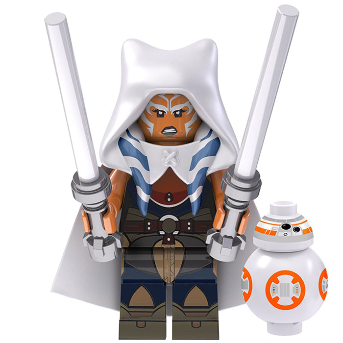 Ahsoka Tano & BB8 Droid (Star Wars) - Custom Building Blocks Mini Figu ...