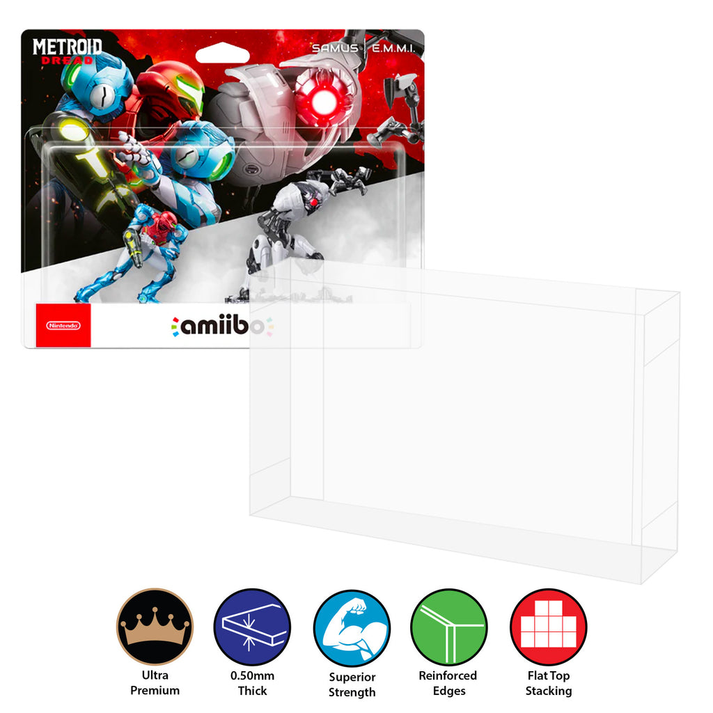 AMIIBO BOX Protectors for SWITCH METROID DREAD Double Amiibo Box
