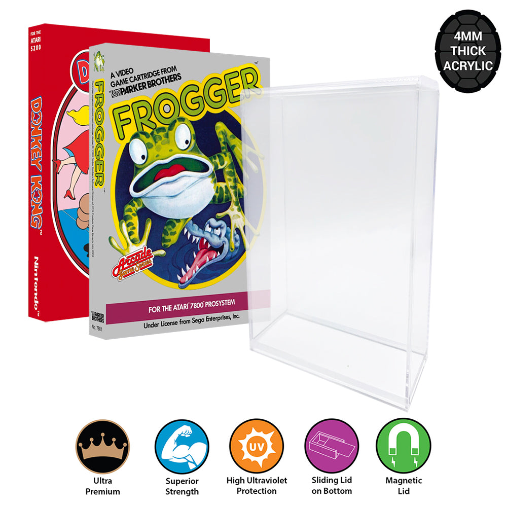 Acrylic Hard Case for ATARI Video Game Box (4mm thick, UV & Slide Bott ...