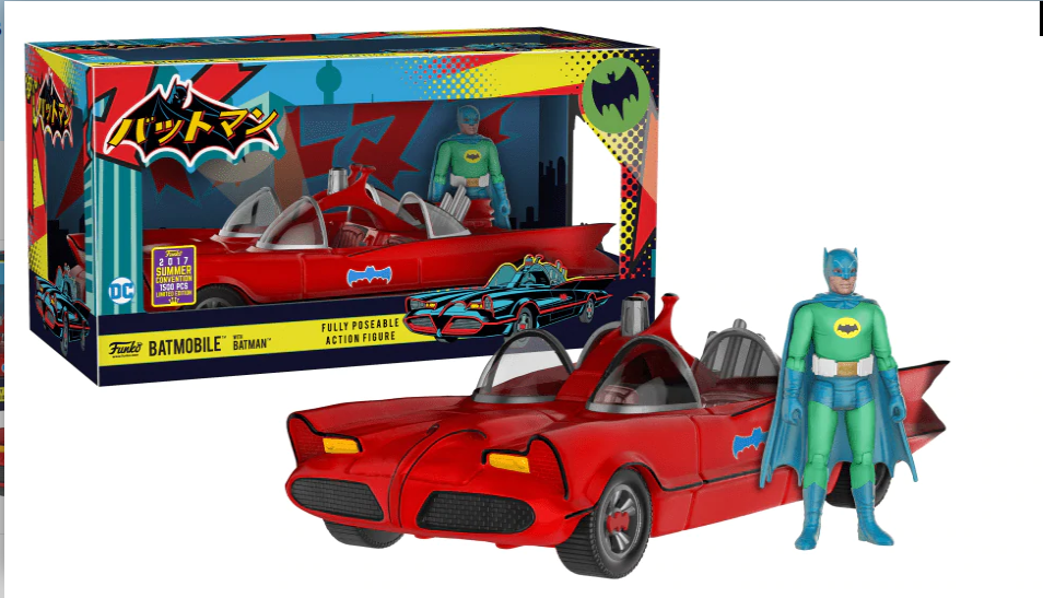 Funko: Batmobile with Batman (Red) (1,500 PCS) Exclusive