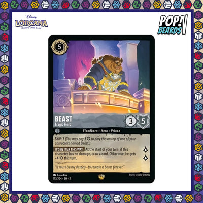 Disney Lorcana: ROTF, 173/204 Beast (Tragic Hero) (L)