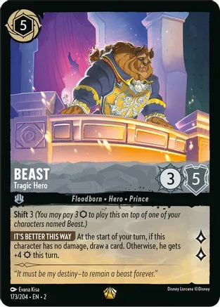 Disney Lorcana: ROTF, 173/204 Beast (Tragic Hero) (L)