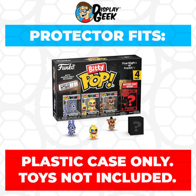 Pop Protector for Bitty Pop Five Nights at Freddy's Series Outer Box Funko on The Protector Guide App by Display Geek