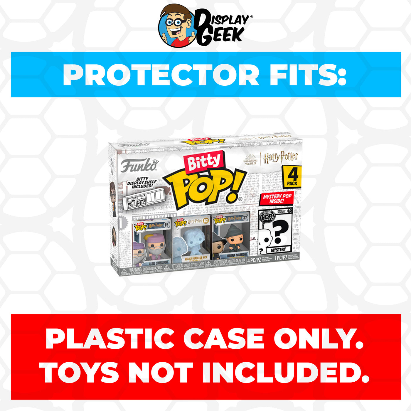 Pop Protector for Bitty Pop Harry Potter Series Outer Box Funko on The Protector Guide App by Display Geek