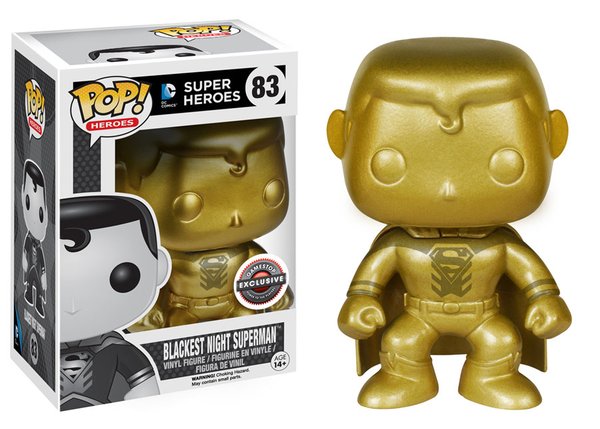 POP! Heroes: 83 DC Super Heroes, Blackest Night Superman (GOLD) Exclusive