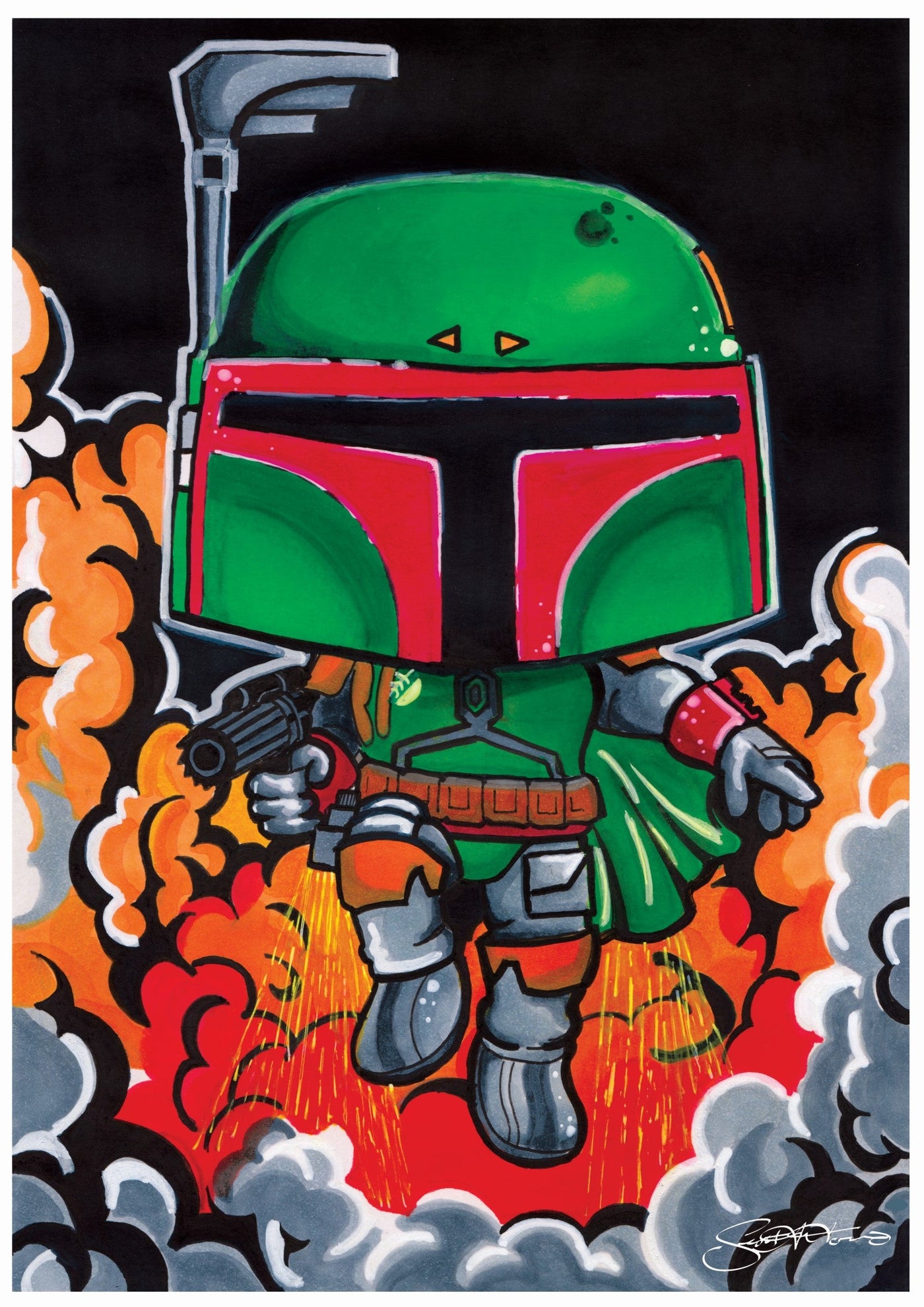 Scoots: Prints (Star Wars), Boba Fett Jetpack