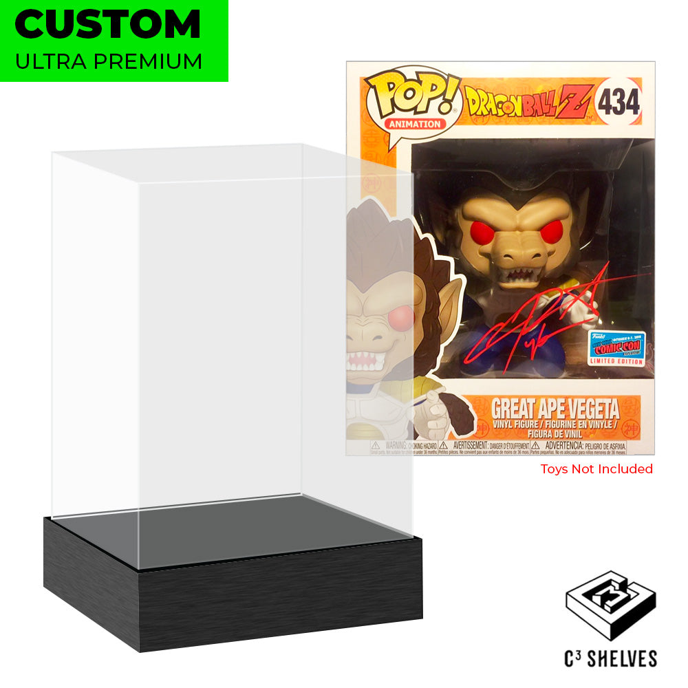 6 inch standard custom acrylic ultra premium best funko pop hard protectors thick strong vinyl pop shield vaulted armor collect protect display geek exclusive wall mount case c3 shelves