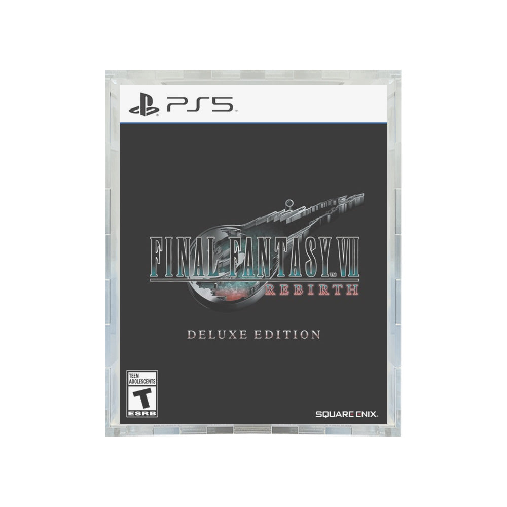 PS5 Final Fantasy VII Rebirth Deluxe Edition Pop Fortress Acrylic Display Case for Video Game Grails Vaulted Figures by Display Geek