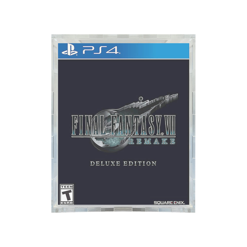 PS4 Final Fantasy VII Remake Deluxe Edition Pop Fortress Acrylic Display Case for Video Game Grails Vaulted Figures by Display Geek