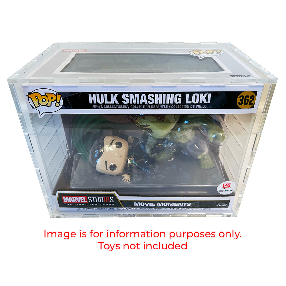 POP YOURSELF 2 PACK - 4.5mm thick Pop Fortress Custom Acrylic Hard Case for Funko Pop Grail Boxes (Fits 6.25h x 9.25w x 3.5d) Exclusive to Display Geek & The Protector Guide App