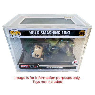 POP DELUXE GODZILLA SLEEPING #1546 - 4.5mm thick Pop Fortress Custom Acrylic Hard Case for Funko Pop Grail Boxes (Fits 7h x 5.5w x 5d) Exclusive to Display Geek & The Protector Guide App