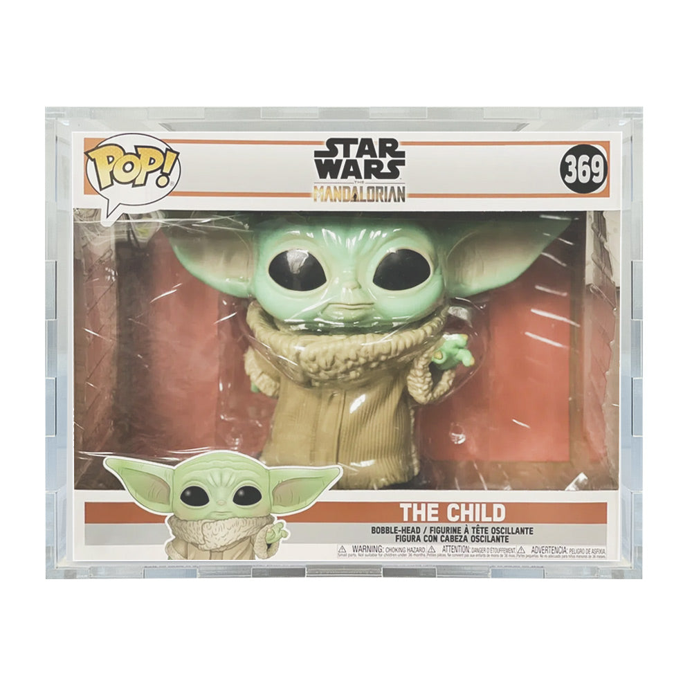 10 INCH THE CHILD #369 - 4.5mm thick Pop Fortress Custom Acrylic Hard Case for Funko Pop Grail Boxes (Fits 12.875h x 17w x 8.25d)