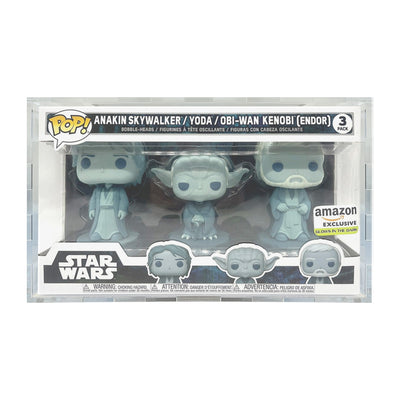 3 Pack Force Ghost Pop Fortress Acrylic Display Case for Funko Pop Vinyl Grails Vaulted Figures by Display Geek
