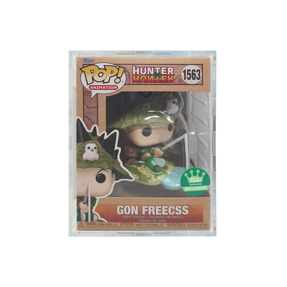 GON FREECSS #1563 - 4.5mm thick Pop Fortress Custom Acrylic Hard Case for Funko Pop Grail Boxes (Fits 6.25h x 4.5w x 4.5d) Exclusive to Display Geek & The Protector Guide App