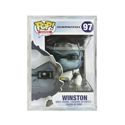 6 INCH WINSTON #97 - 4.5mm thick Pop Fortress Custom Acrylic Hard Case for Funko Pop Grail Boxes (Fits 7.5h x 5w x 5d)