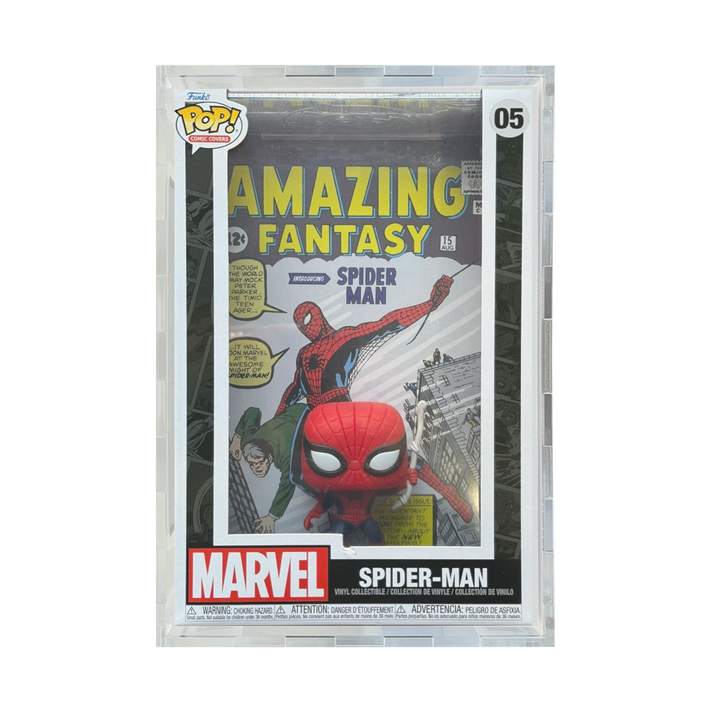 POP COMIC COVERS - 4.5mm thick Pop Fortress Custom Acrylic Hard Case for Funko Pop Grail Boxes (Fits 11h x 7w x 3.4d)