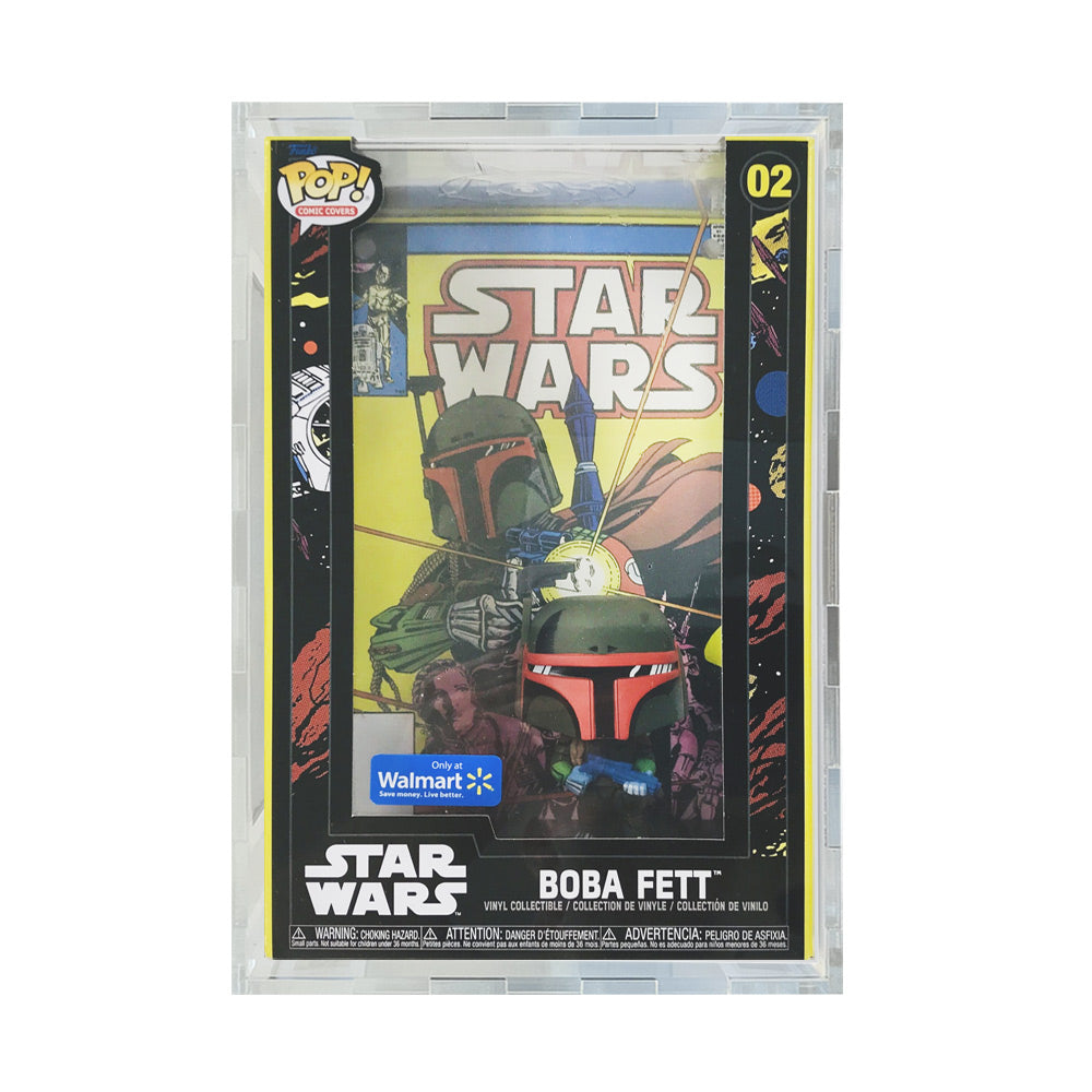 POP COMIC STAR WARS - 4.5mm thick Pop Fortress Custom Acrylic Hard Case for Funko Pop Grail Boxes (Fits 11h x 7w x 4.5d)