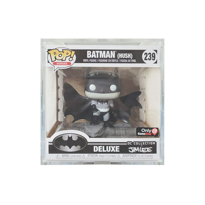 POP DELUXE HUSH BATMAN - 4.5mm thick Pop Fortress Custom Acrylic Hard Case for Funko Pop Grail Boxes (Fits 6.25h x 6w x 4.5d)