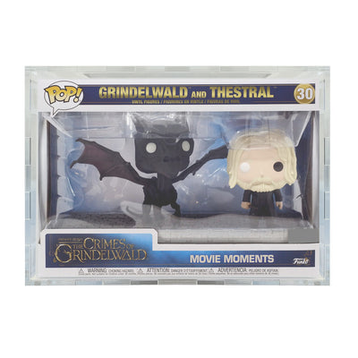 POP MOVIE MOMENTS GRINDELWALD #30 - 4.5mm thick Pop Fortress Custom Acrylic Hard Case for Funko Pop Grail Boxes (Fits 7.5h x 10.75w x 6.75d)