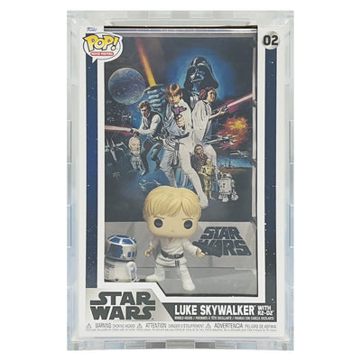 POP MOVIE POSTERS STAR WARS - 4.5mm thick Pop Fortress Custom Acrylic Hard Case for Funko Pop Grail Boxes (Fits 17.25h x 11.25w x 6.75d) Exclusive to Display Geek & The Protector Guide App