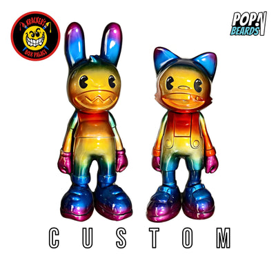 SuperPlastic: Lil' Helpers (Krackerman), Rainbow (1/1 PCS) (Custom)