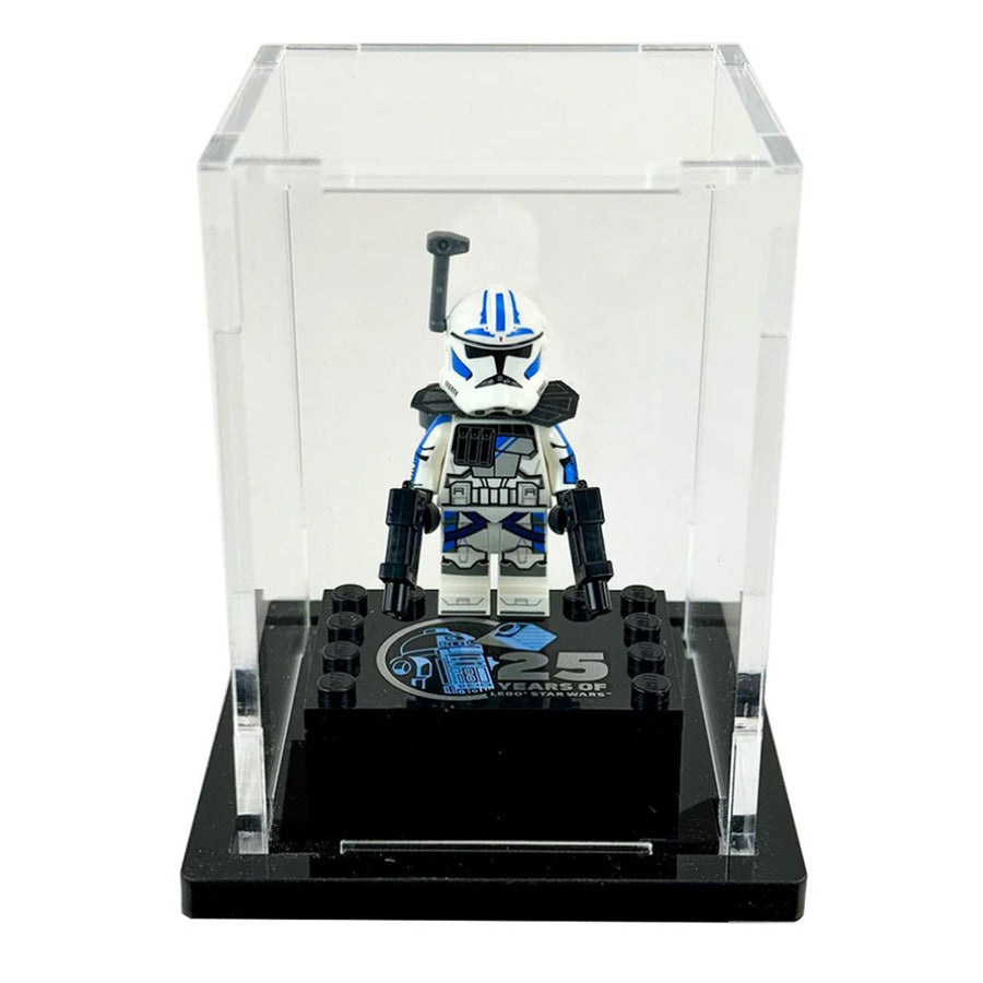 LEGO - 3mm thick Custom Acrylic Display Case for 1 x Minifigure Star Wars 25th Anniversary (3.5h x 2.5w x 2.5d) by Display Geek Flying Box 3mm thick dust and dirt protection