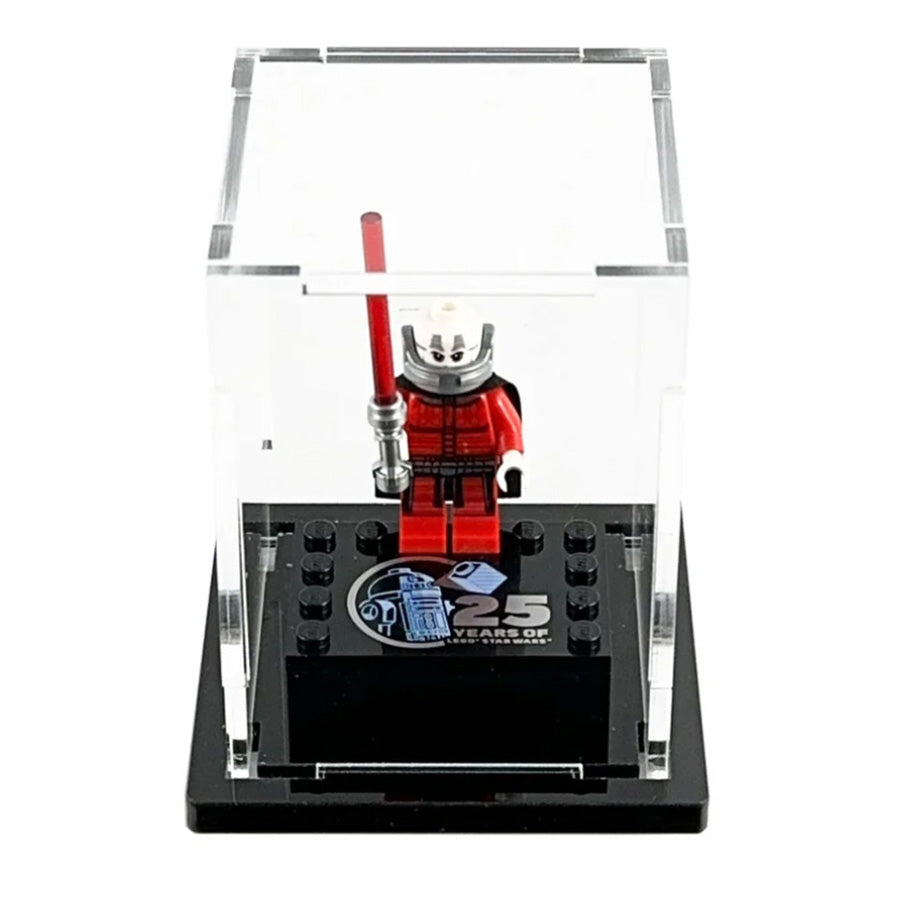 LEGO - 3mm thick Custom Acrylic Display Case for 1 x Minifigure Star Wars 25th Anniversary (3.5h x 2.5w x 2.5d) by Display Geek Flying Box 3mm thick dust and dirt protection