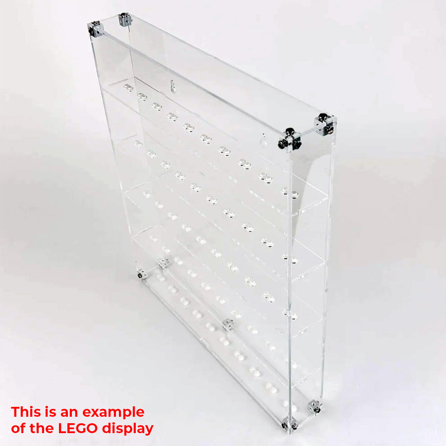 Custom Acrylic Wall Mount Display for LEGO Minifigures x 12 (3mm