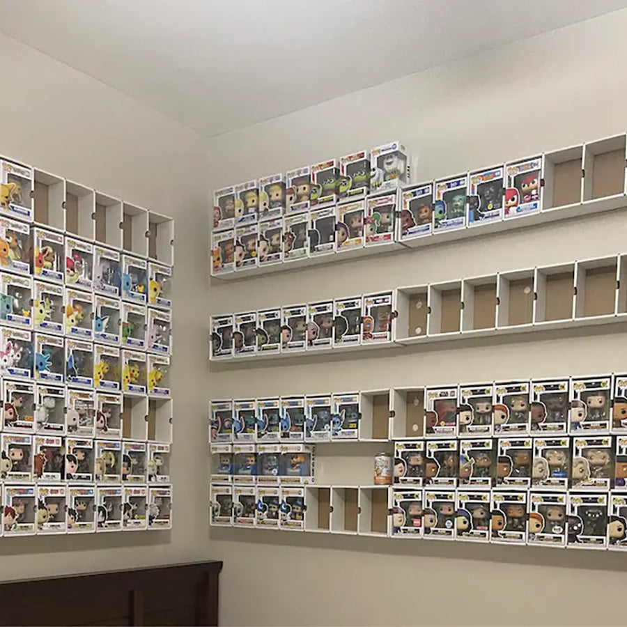 thumbnail image 2 of Kubbie Ultra MDF Wood Display Case For Funko Pops – Stackable & Wall Mount Pop Shelf, UPC 653969626523 2 of 6