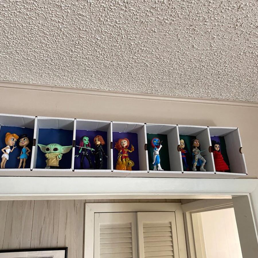 Geek Displays KUBBIE SLIM WHITE (1x7) - In Box Display Case for Funko Pops, Wall Mou ...