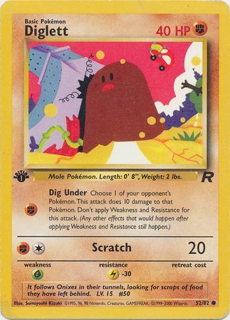 PCG: 052/082 Team Rocket, Diglett