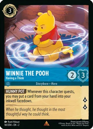 Disney Lorcana: ROTF, 161/204 Winnie The Pooh (Having a Think) (R)