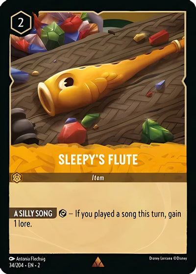 Disney Lorcana: ROTF, 34/204 Sleepy’s Flute (R)