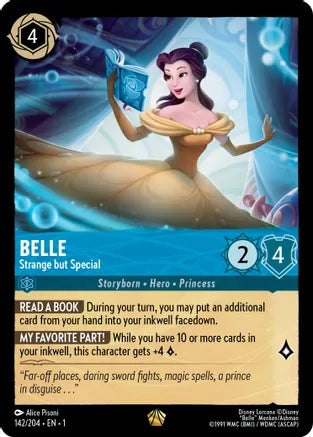 Disney Lorcana: TFC, 142/204 Belle (Strange But Special) (L)