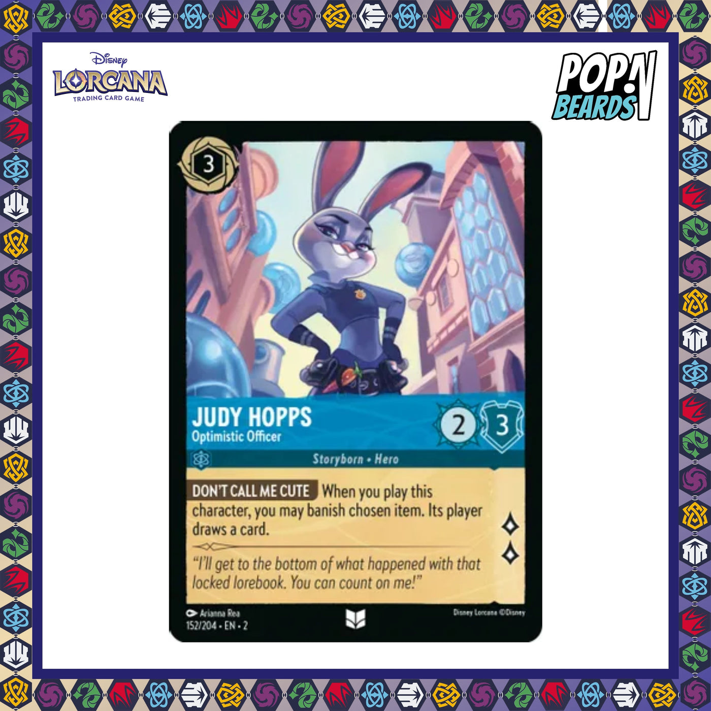 Disney Lorcana: ROTF, 152/204 Judy Hopps (Optimistic Officer) (UC)