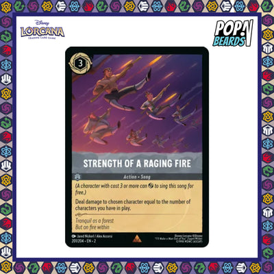 Disney Lorcana: ROTF, 201/204 Strength of a Raging Fire (R)