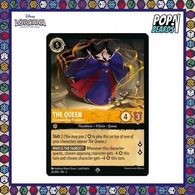 Disney Lorcana: ROTF, 26/204 The Queen (Commanding Presence) (SR)