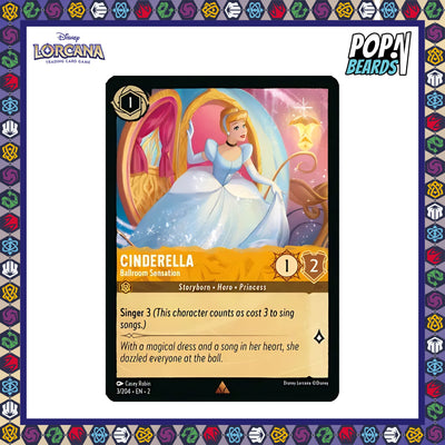 Disney Lorcana: ROTF, 3/204 Cinderella (Ballroom) (R)