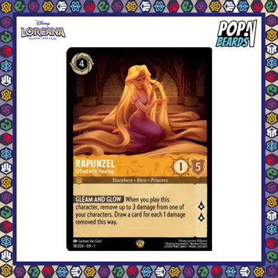 Disney Lorcana: TFC, 18/204 Rapunzel (Gifted With Healing) (L)