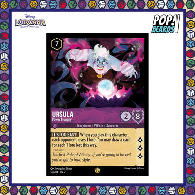 Disney Lorcana: TFC, 59/204 Ursula (Power Hungry) (L)