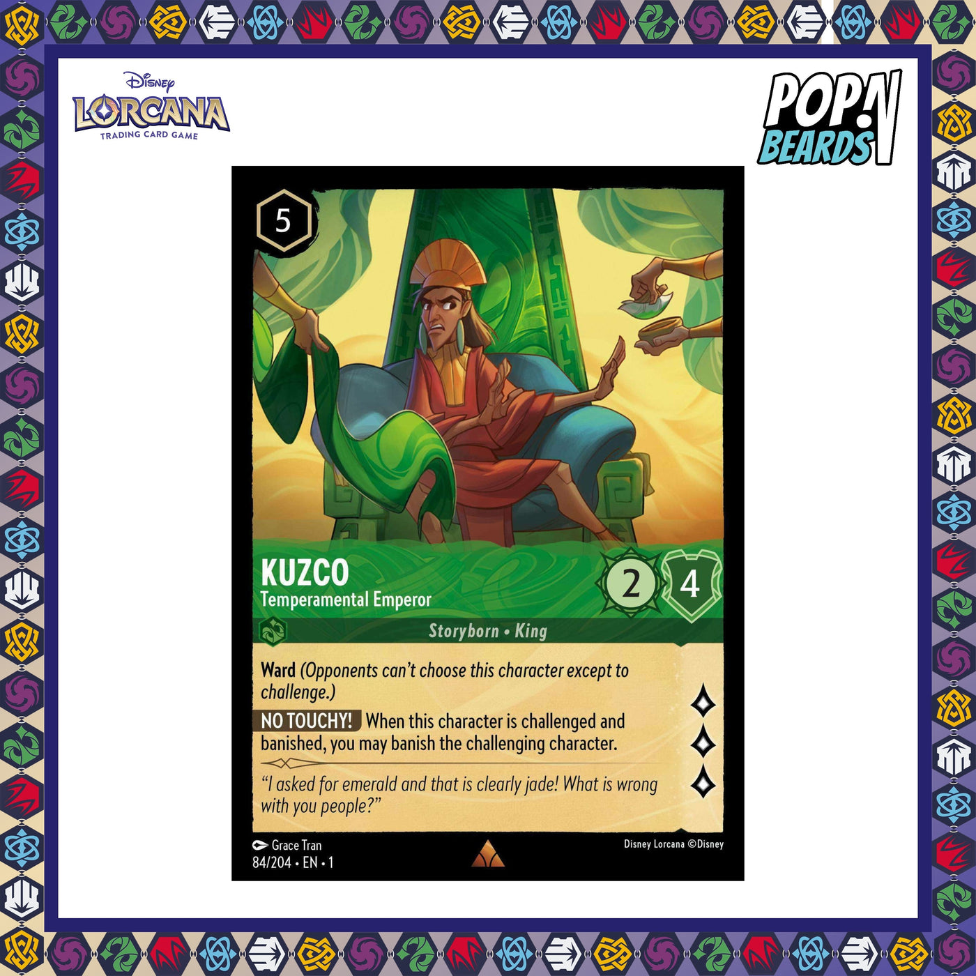 Disney Lorcana: TFC, 84/204 Kuzco (Temperamental) (R)