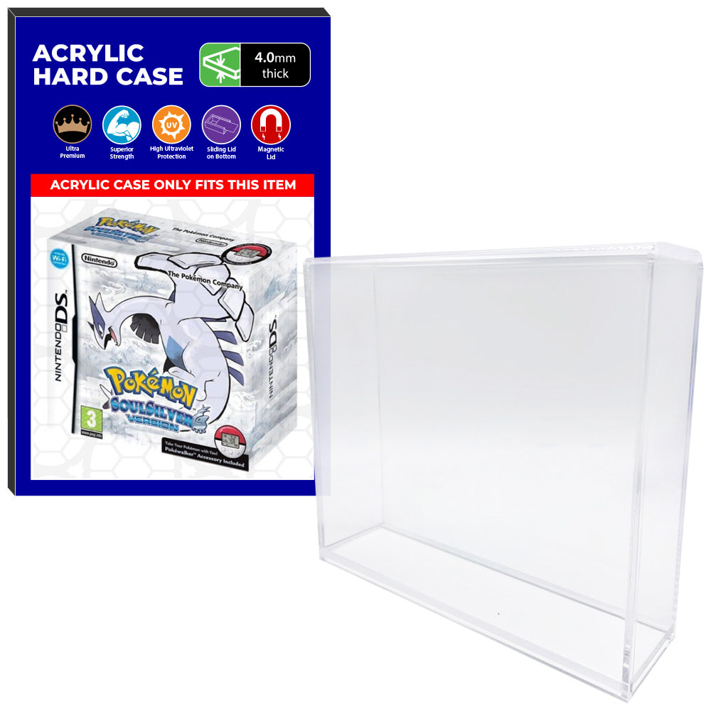 Acrylic Case for Nintendo DS Pokemon HeartGold Version Video Game Boxe ...